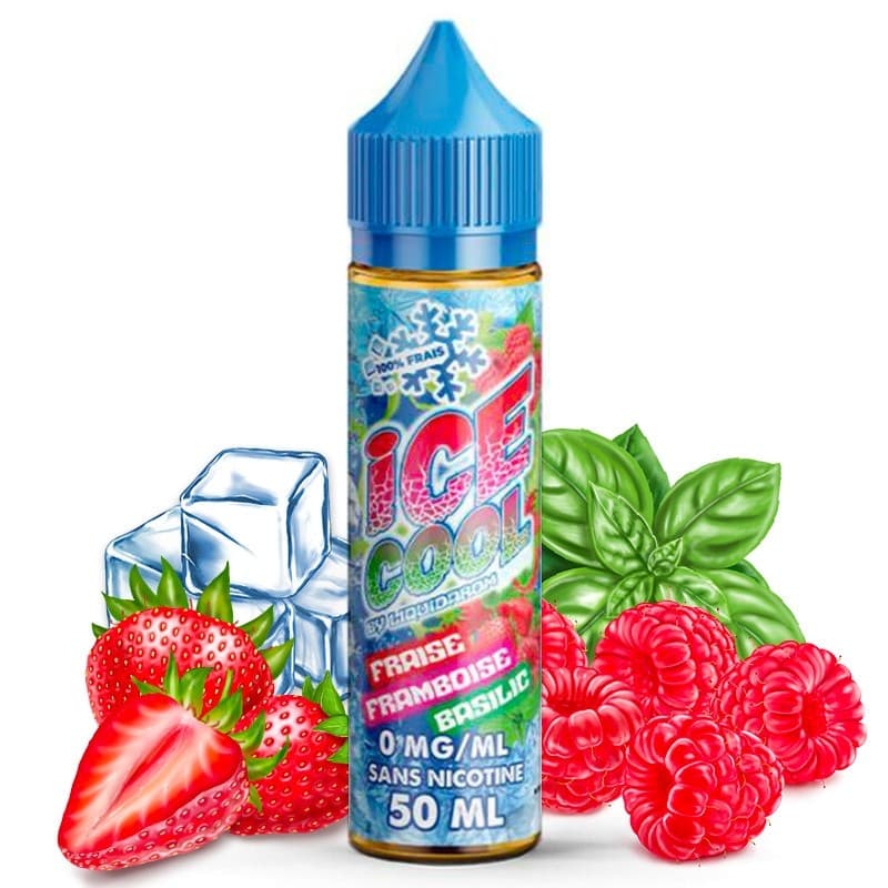 Ice Cool Fraise Framboise Basilic 50Ml