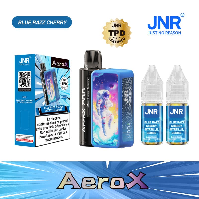 AEROX JNR BLUE RAZZ CHERRY 32000 PUFFS - AEROX JNR
