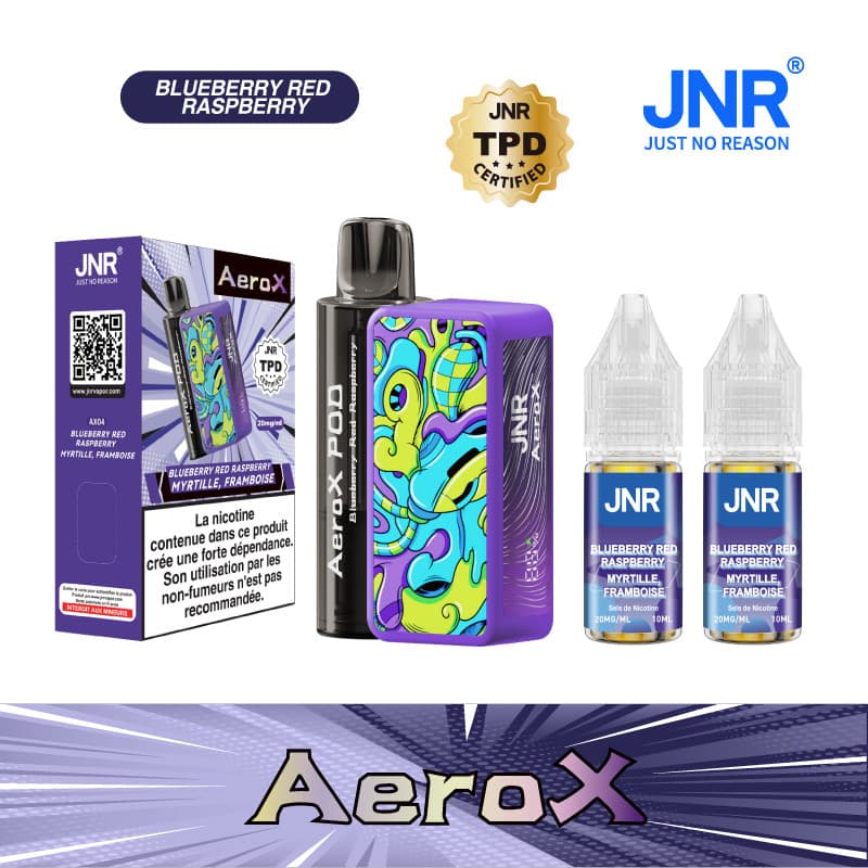 AEROX JNR BLUEBERRY RED RASPBERRY 32000 PUFFS - AEROX JNR