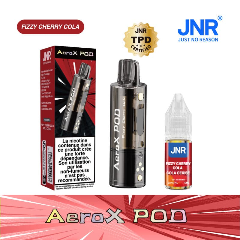AEROX JNR CARTOUCHE + FIZZY CHERRY COLA - AEROX JNR