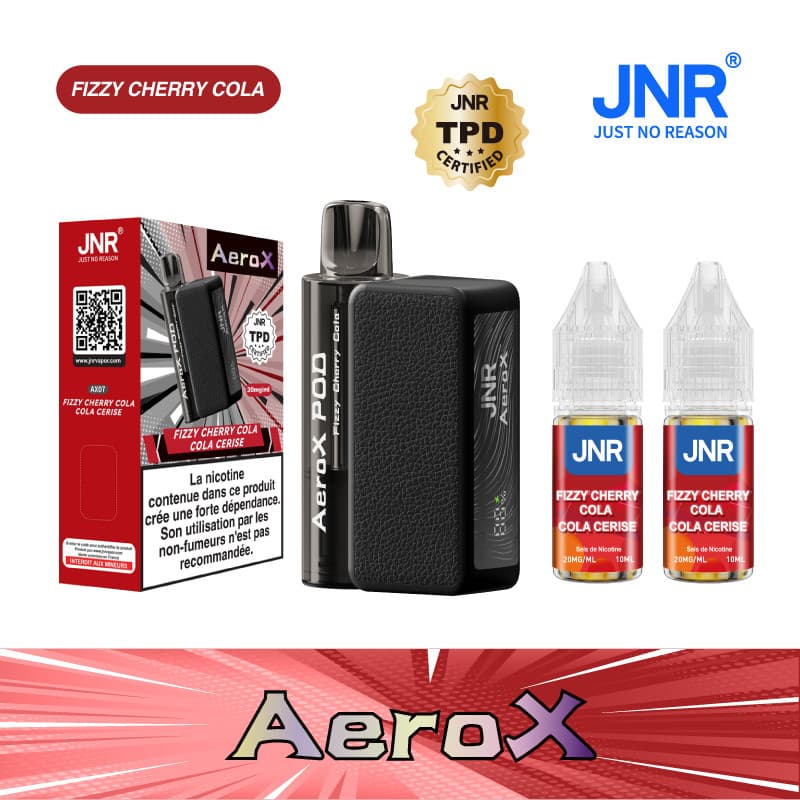 AEROX JNR FIZZY CHERRY COLA 32000 PUFFS - AEROX JNR
