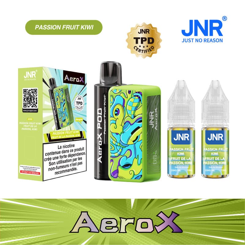 AEROX JNR PASSION FRUIT KIWI 32000 PUFFS - AEROX JNR