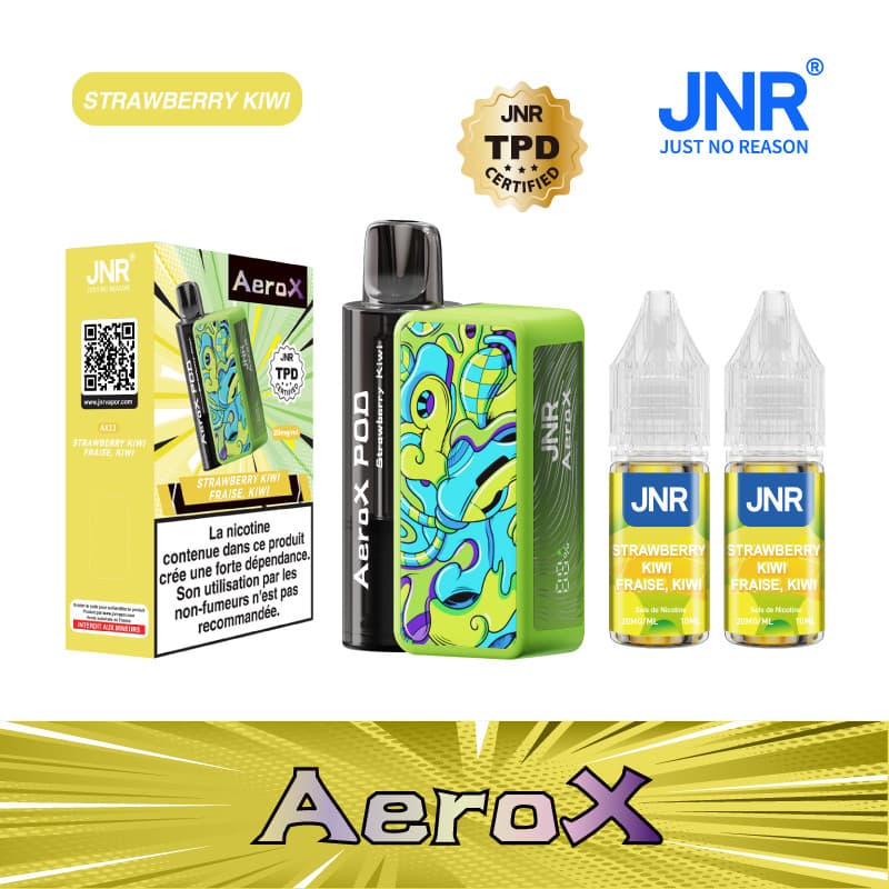 AEROX JNR STRAWBERRY KIWI 32000 PUFFS - AEROX JNR