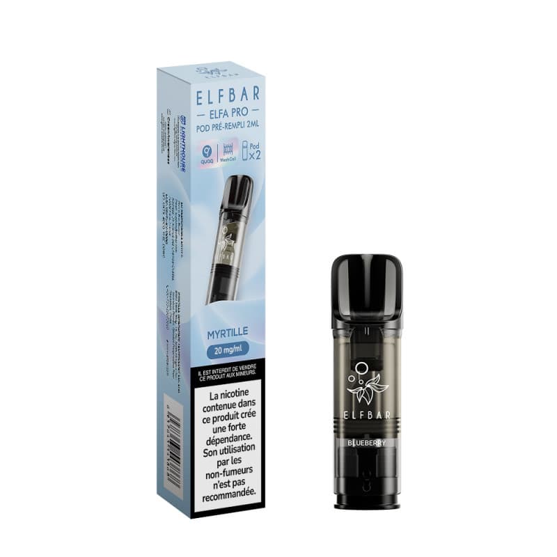 ELFA ELFBAR CARTOUCHE MYRTILLE / 2PCS ELFA PRO ELFBAR