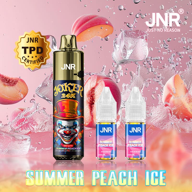 JNR SUMMER PEACH ICE 24000 PUFFS - JOKER JNR