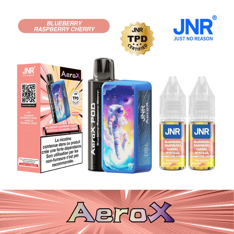 AEROX JNR BLUEBERRY RASPBERRY CHERRY 32000 PUFFS - AEROX JNR