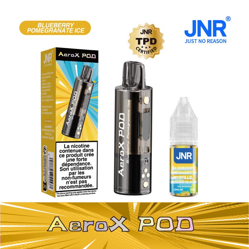 AEROX JNR CARTOUCHE + BLUEBERRY POMEGRANATE ICE - AEROX JNR