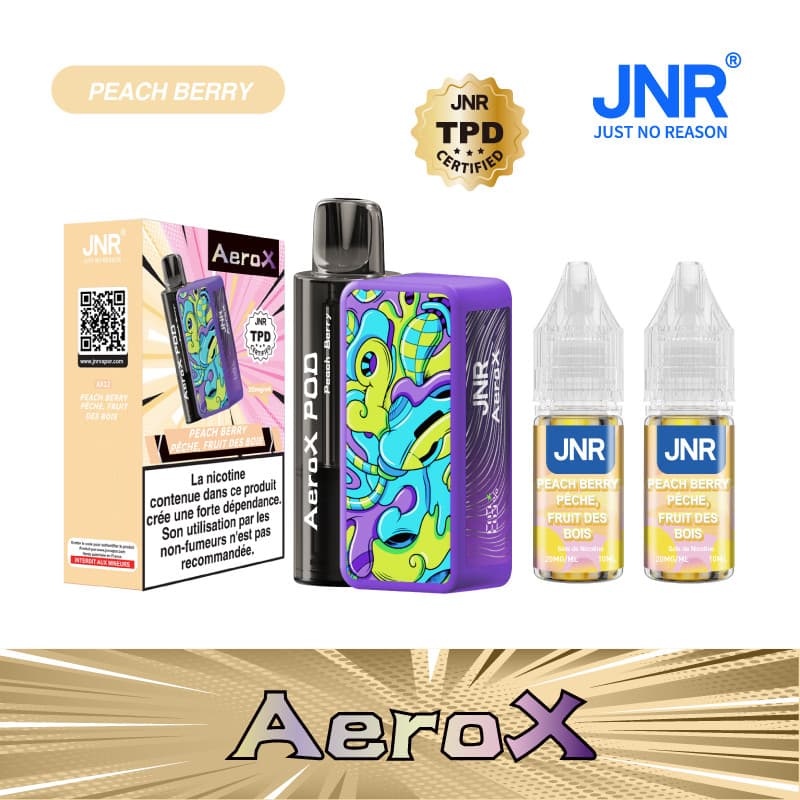 AEROX JNR PEACH BERRY 32000 PUFFS - AEROX JNR