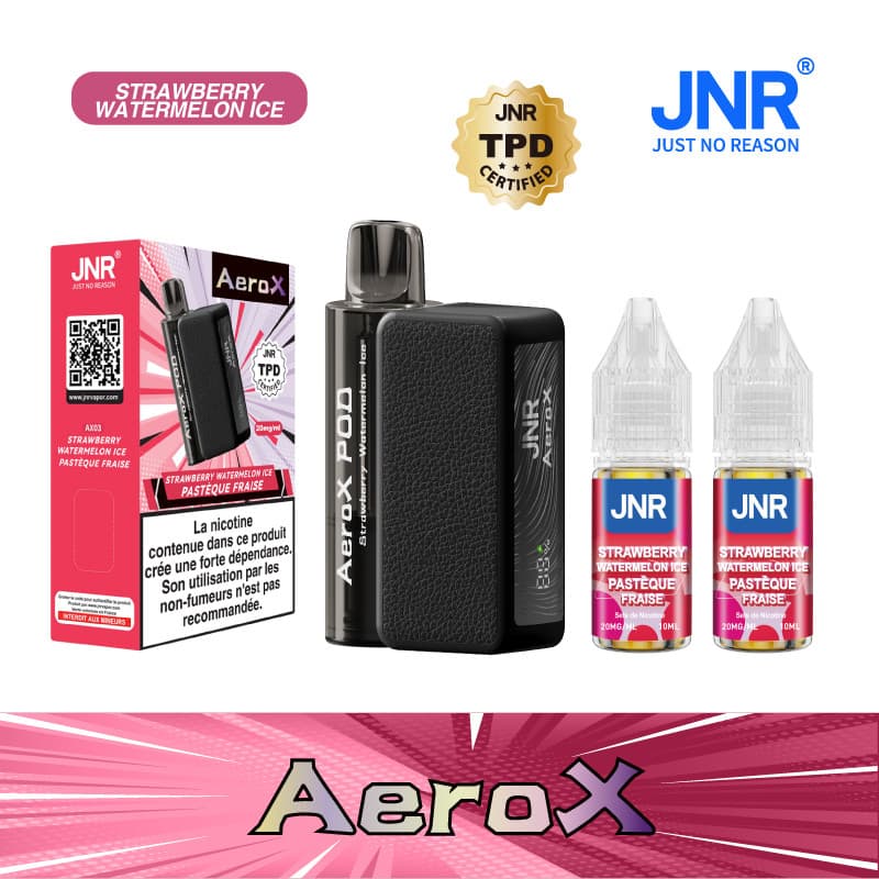 AEROX JNR STRAWBERRY WATERMELON ICE 32000 PUFFS - AEROX JNR