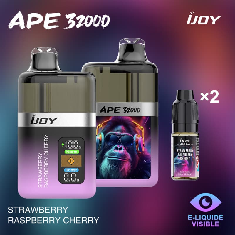 APE 32000 IJOY STRAWBERRY RASPBERRY CHERRY - APE 32000 IJOY