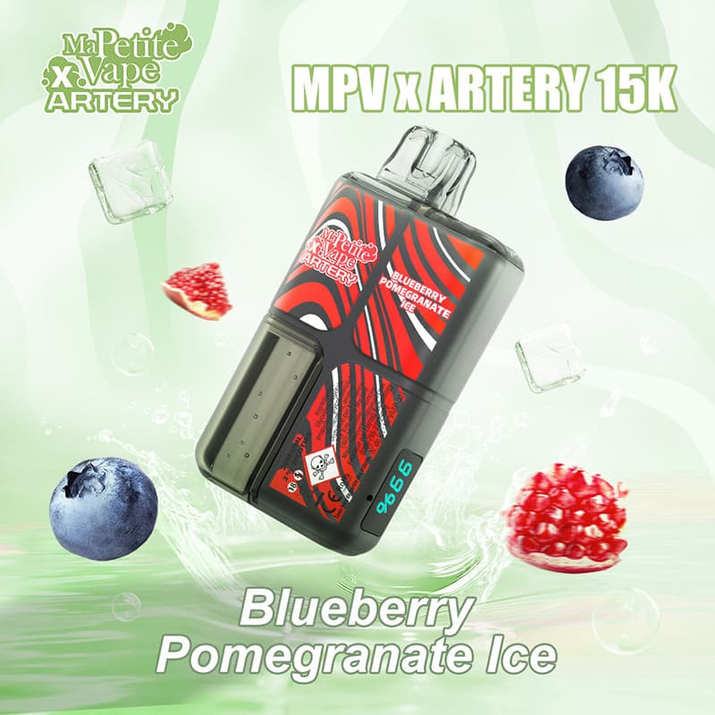 ARTERY X MPV BLUEBERRY POMEGRANATE ICE 15000 PUFFS - MA PETITE VAPE X ARTERY