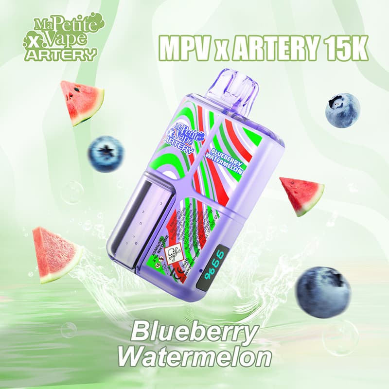 ARTERY X MPV BLUEBERRY WATERMELON 15000 PUFFS - MA PETITE VAPE X ARTERY