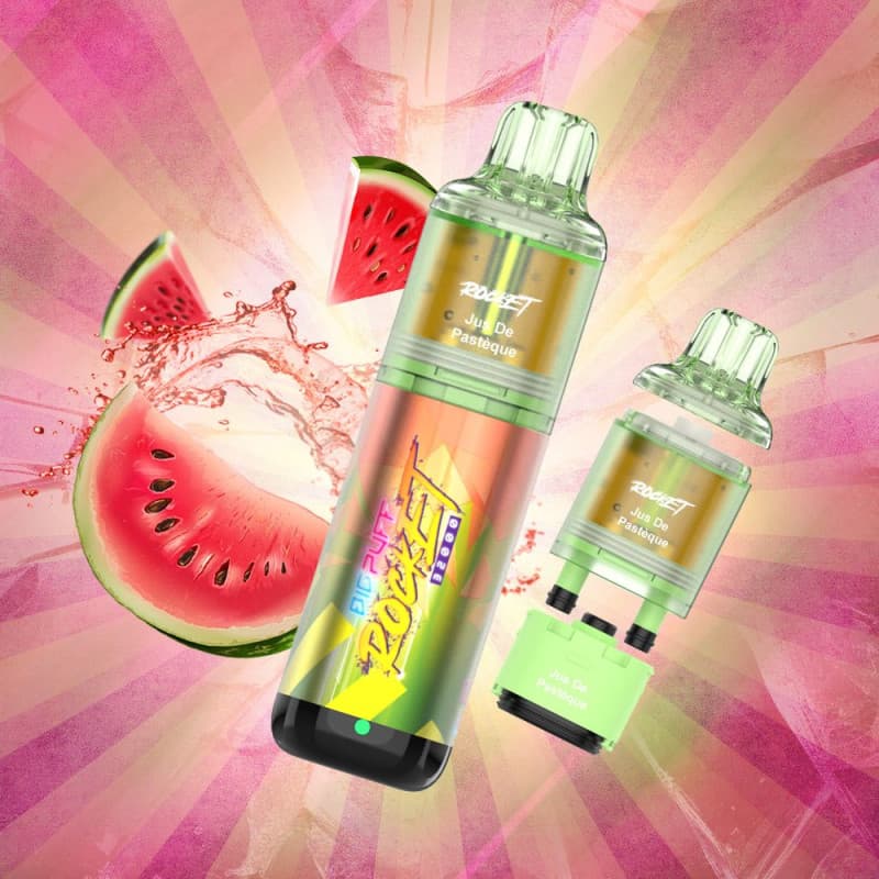 BIG PUFF ROCKET JUS DE PASTÈQUE 32000 PUFFS - BIG PUFF ROCKET