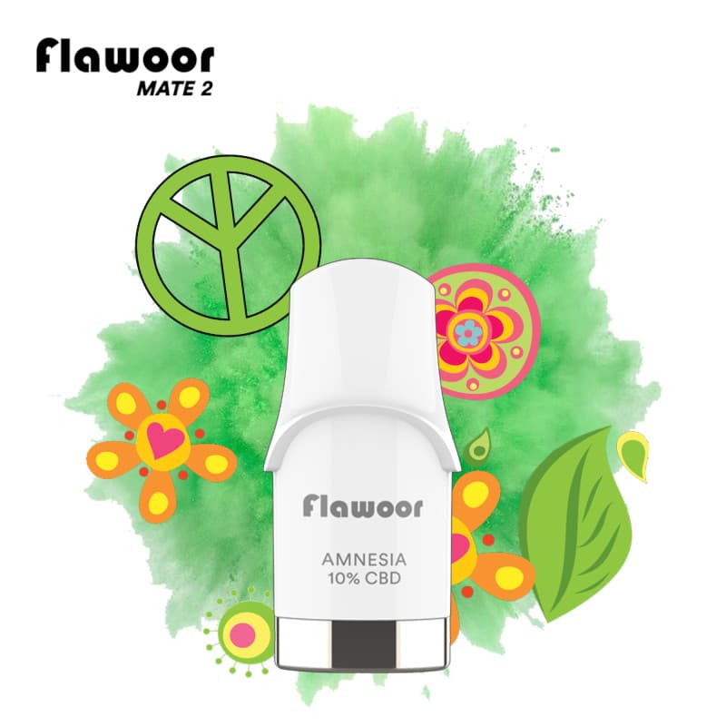 FLAWOOR MATE 2 CARTOUCHE AMNESIA CBD / 1PCS - FLAWOOR MATE 2