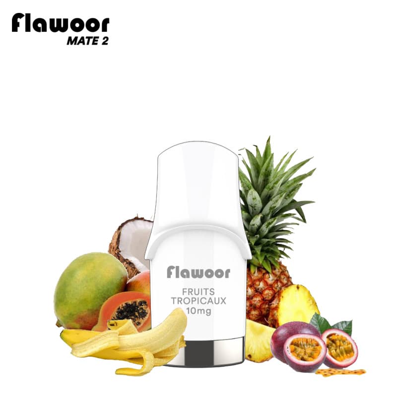 FLAWOOR MATE 2 CARTOUCHE FRUITS TROPICAUX / 2PCS - FLAWOOR MATE 2