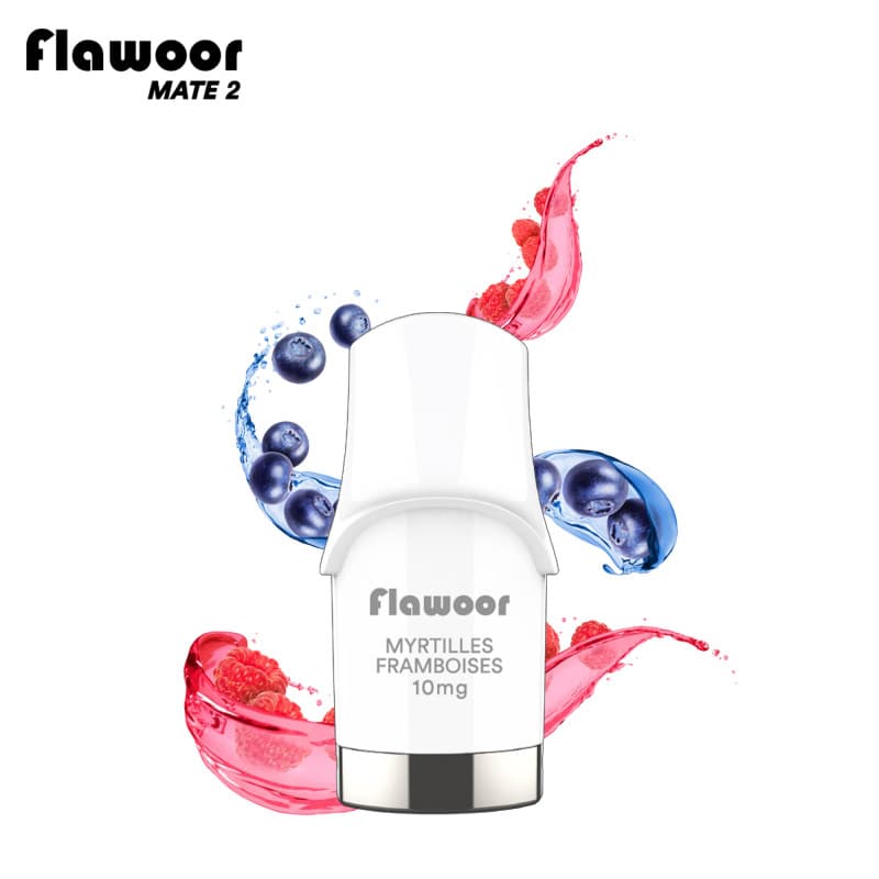 FLAWOOR MATE 2 CARTOUCHE MYRTILLES FRAMBOISES / 2PCS - FLAWOOR MATE 2