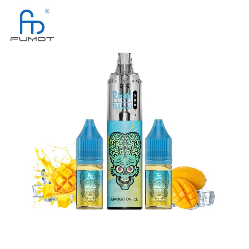 TORNADO RANDM FUMOT MANGO ON ICE 20000 PUFFS TORNADO - RANDM FUMOT