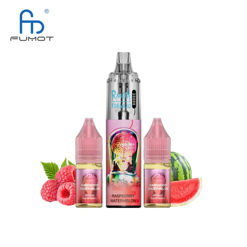 TORNADO RANDM FUMOT RASPBERRY WATERMELON 20000 PUFFS TORNADO - RANDM FUMOT